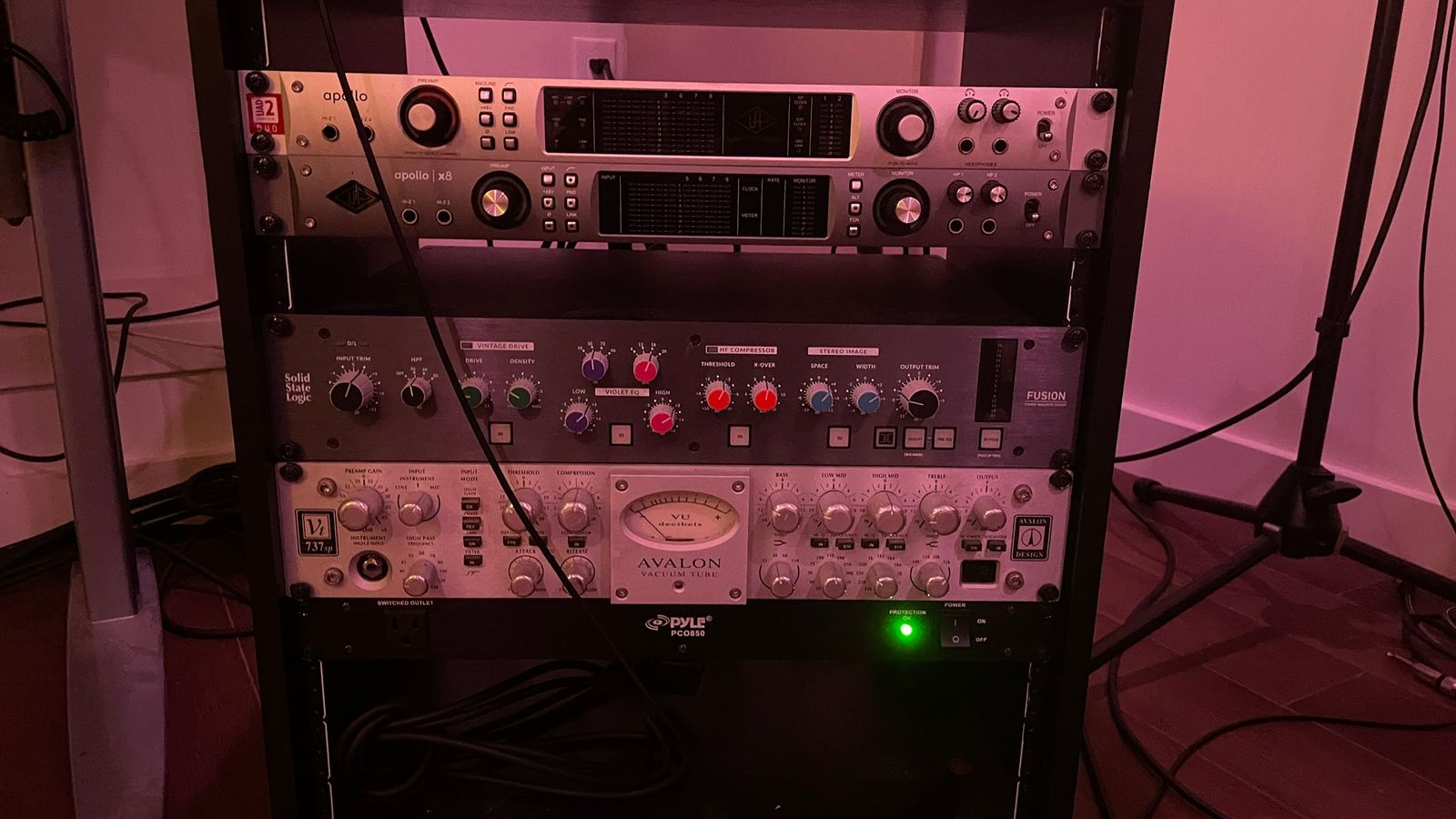 Denon DJ setup and guitars — Space Age Sound Studio